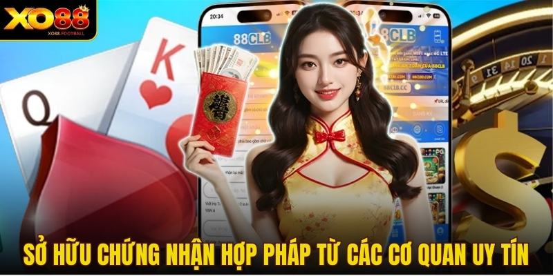 Sở hữu chứng nhận hợp pháp từ các cơ quan uy tín